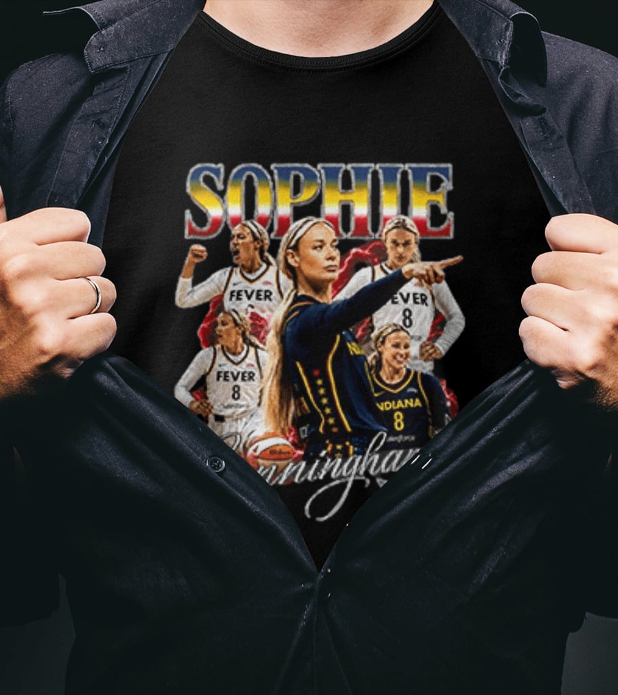 Sophie Cunningham Fever Indiana Basketball Stars T-Shirt