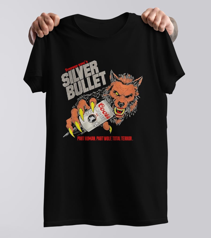 Stephen King's Silver Bullet Coors Part Human Part Wolf Total Terror T-Shirt