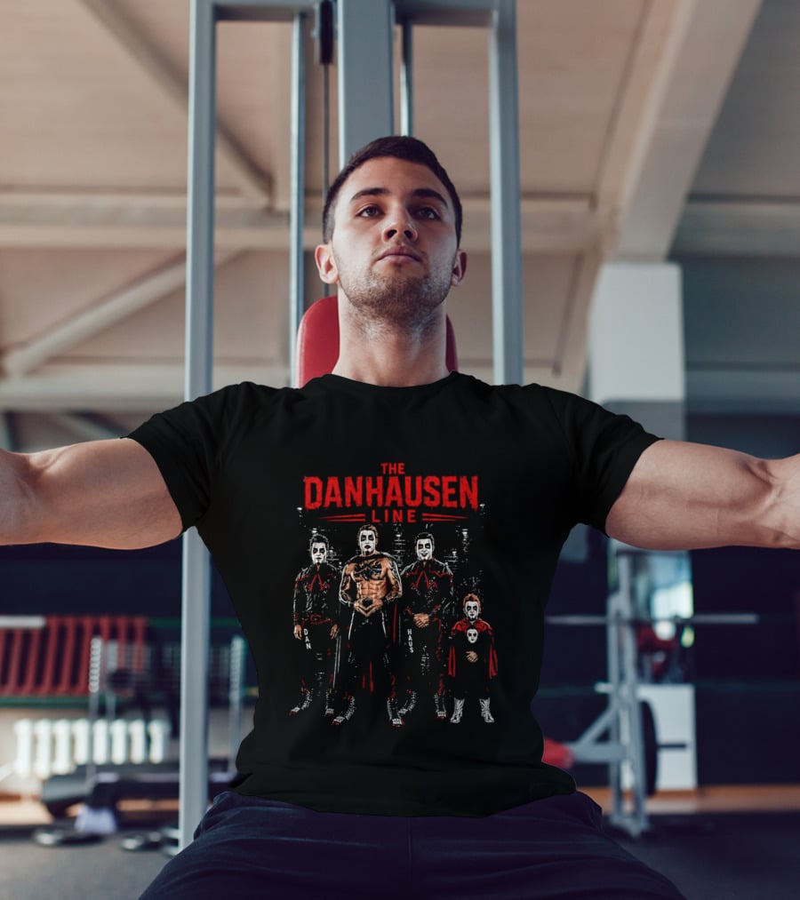 The Danhausen Line Dan Haus Wrestling Characters T-Shirt