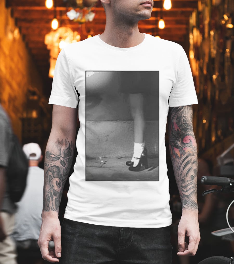 Ariana Grande Petal In The Pavement Vintage Aesthetic Monochrome T-Shirt
