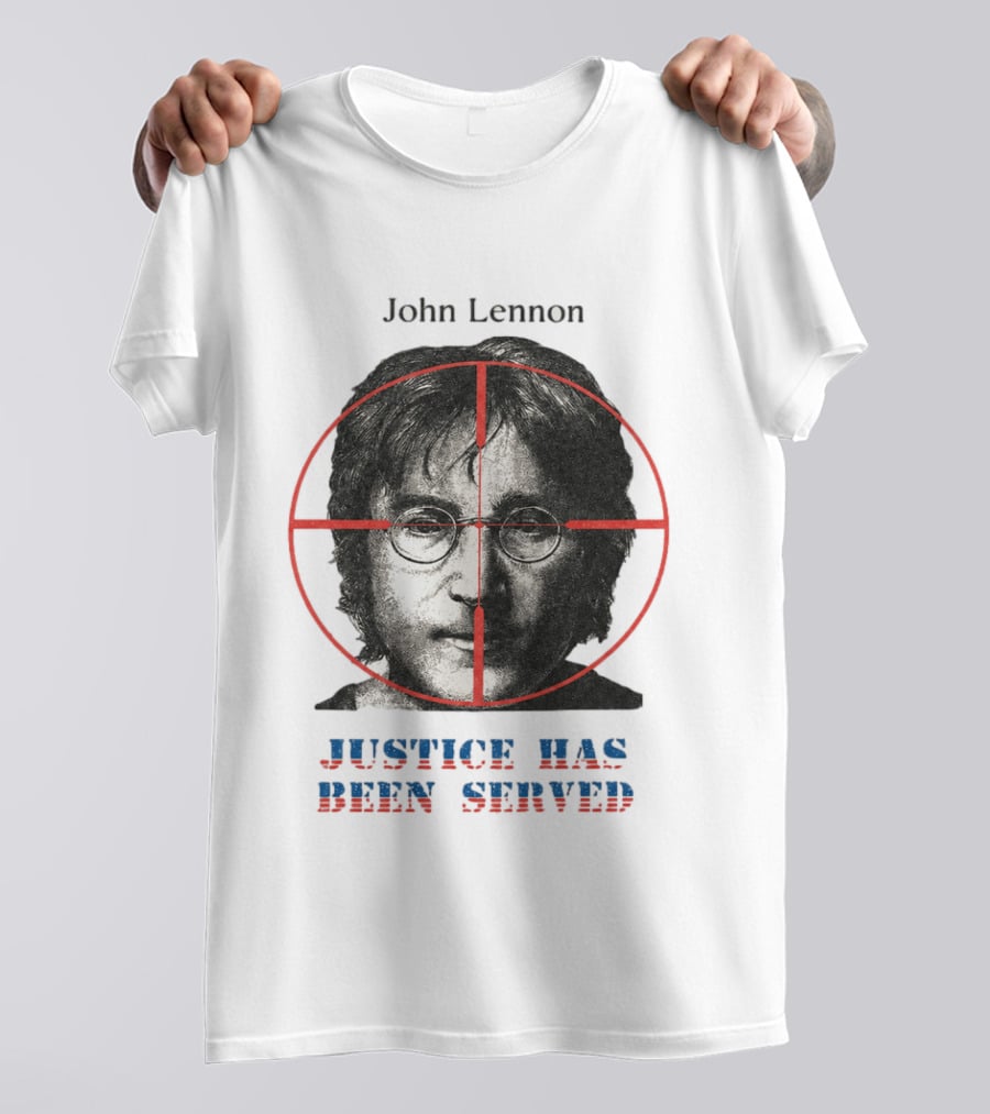John Lennon Justice Has Been Served Crosshair Target T-Shirt