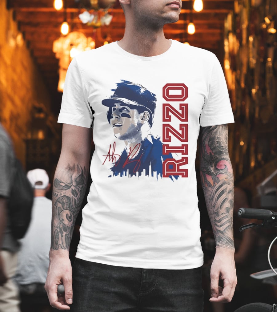 Rizzo Halftone Player Skyline Signatures T-Shirt