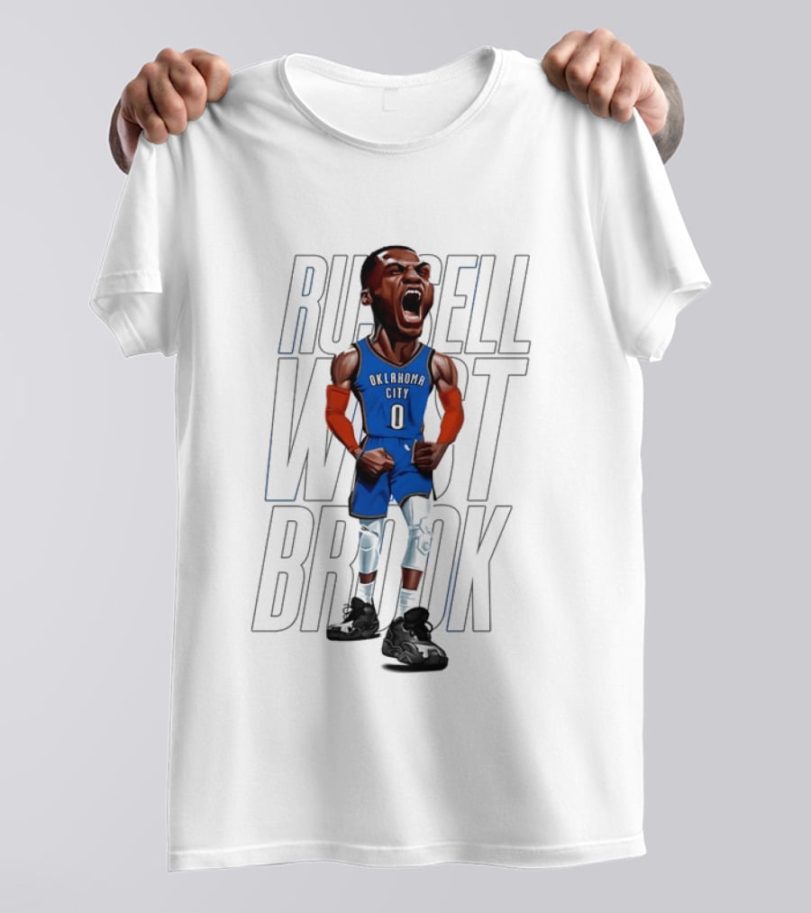 Russell Westbrook Oklahoma City Thunder 0 Basketball Scream T-Shirt