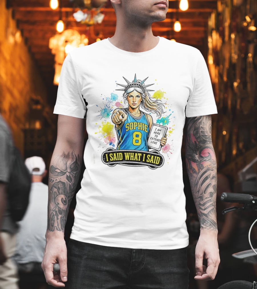 Sophie Cunningham Liberty Number 8 Jersey I Said What I Said Extend Love T-Shirt
