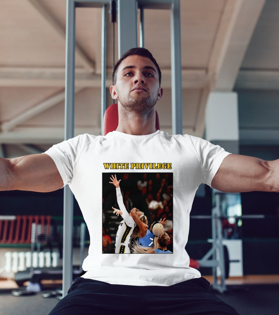WHITE PRIVILEGE Sophie Cunningham DiJonai Carrington Basketball Confrontation T-Shirt
