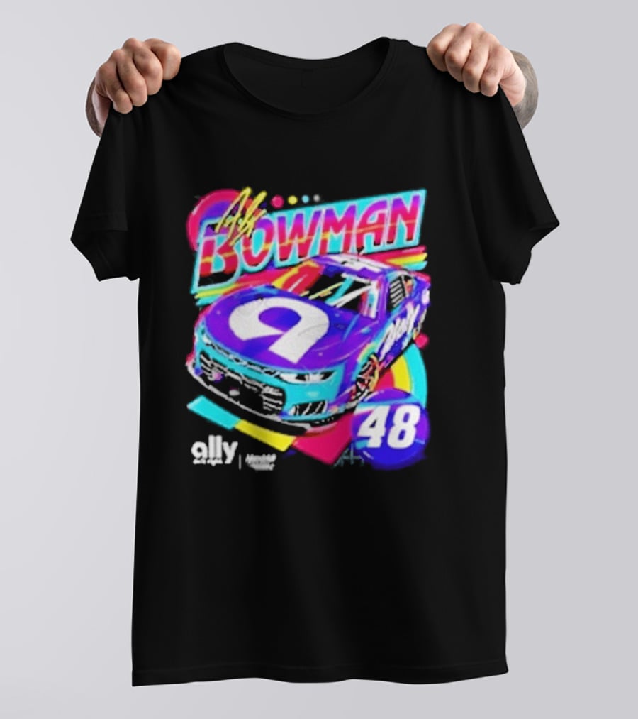 Alex Bowman 48 Ally Hendrick Motorsports Racing Car T-Shirt