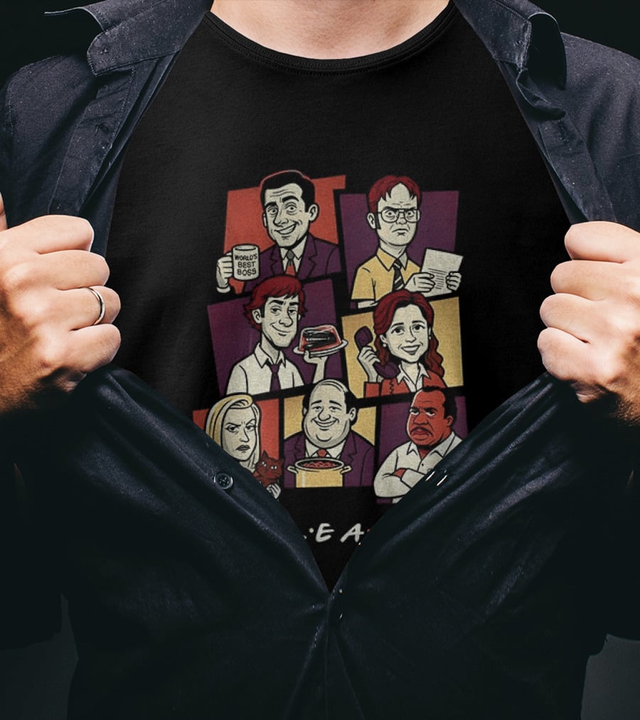 The Office Characters Colleagues Iconic TV Series Merch T-Shirt