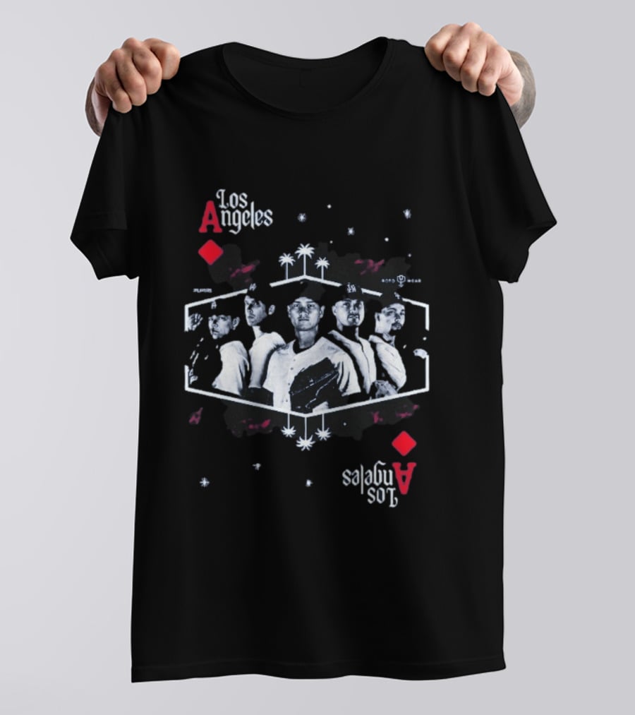 Los Angeles Aces Kike Hernandez Baseball Team Player Lineup T-Shirt
