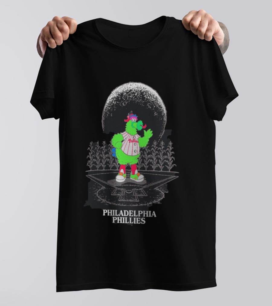 Philadelphia Phillies Field Of Dreams Phanatic Baseball Cornfield Moon T-Shirt