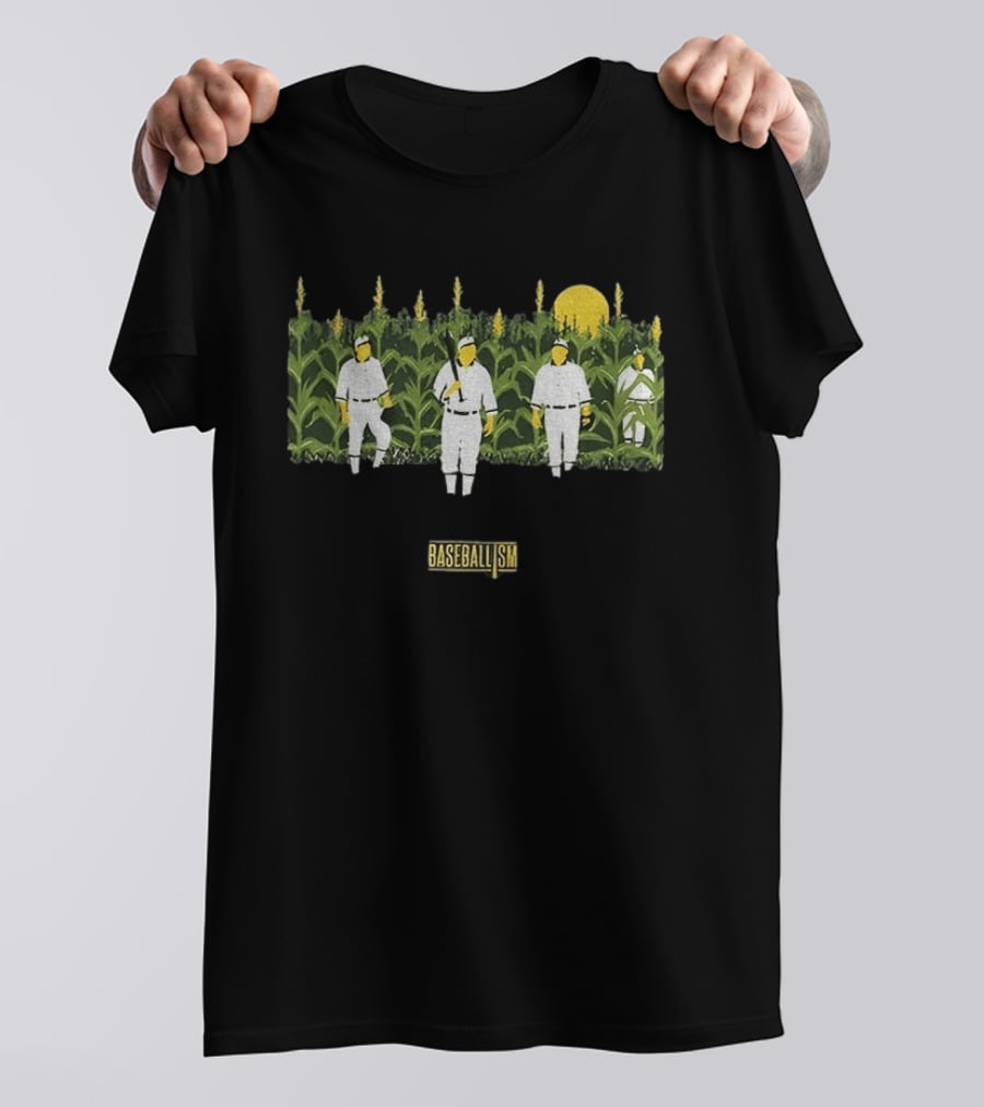 Phillies Vs Twins Field Of Dreams Baseballism Cornfield Players Sun T-Shirt