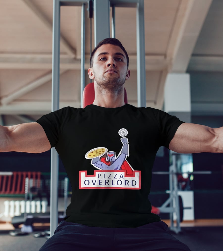 Pizza Overlord Knight With Pizza Slice And Cutter T-Shirt