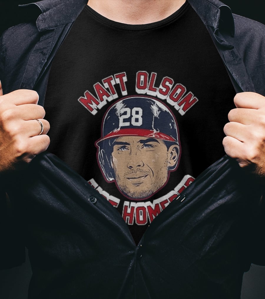 Matt Olson Just Homered Baseball Number 28 Atlanta T-Shirt