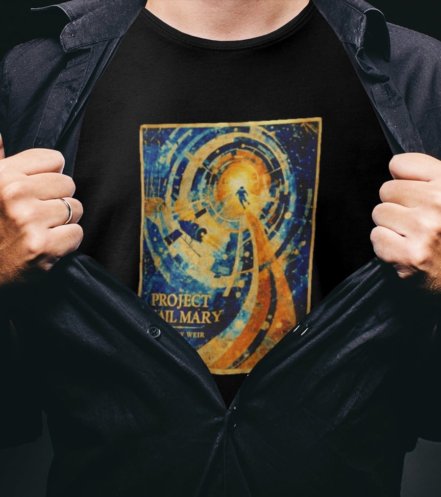 Project Hail Mary By Andy Weir Space Adventure T-Shirt