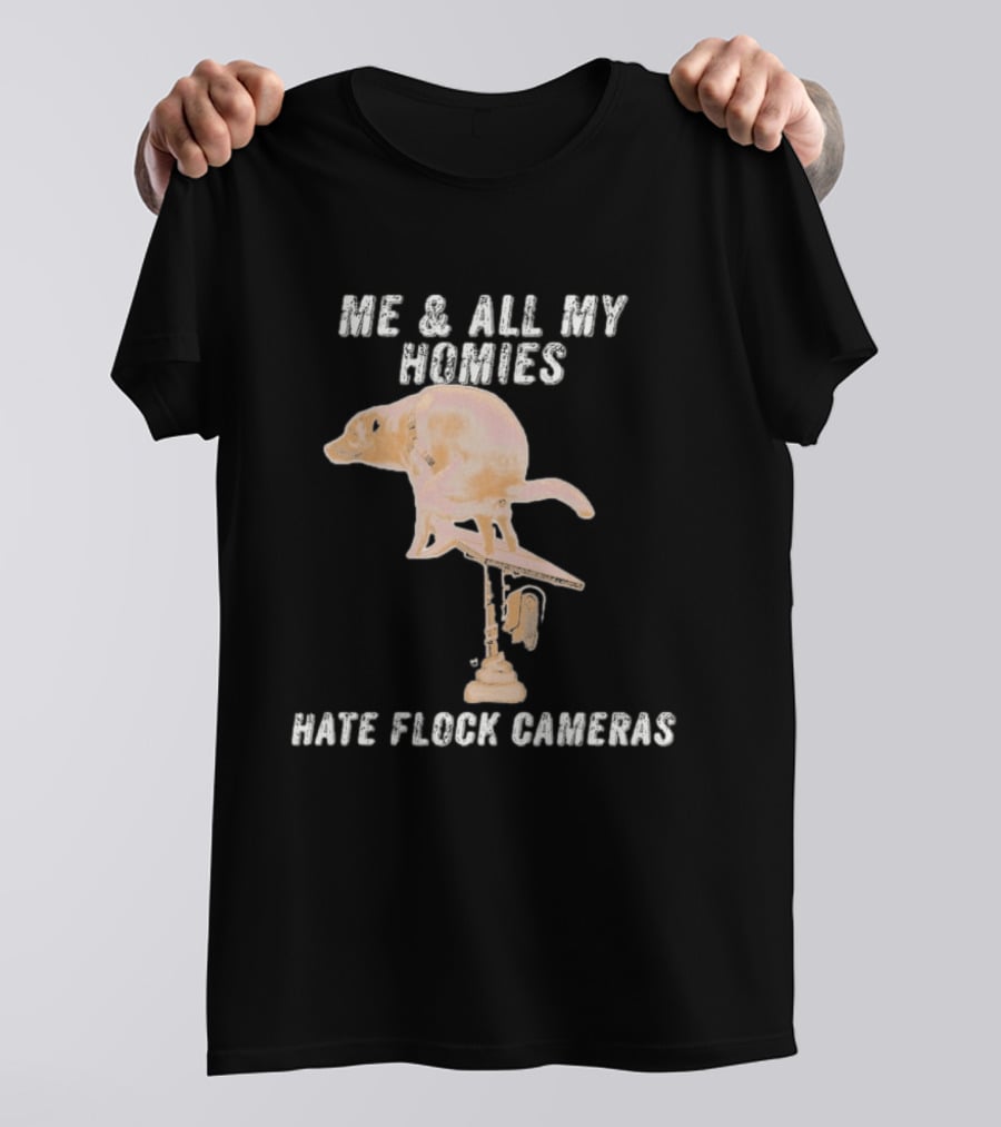 Me And All My Homies Hate Flock Cameras T-Shirt
