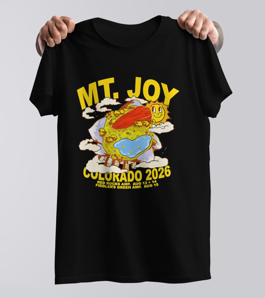 MT. Joy Colorado 2026 Red Rocks Amphitheater August 13 14 Fiddler's Green August 15 T-Shirt