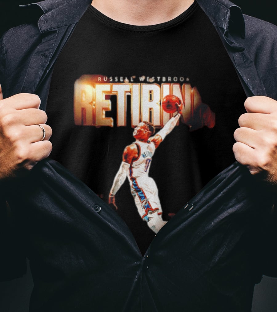 Russell Westbrook Retiring OKC Thunder Legend Dunk T-Shirt