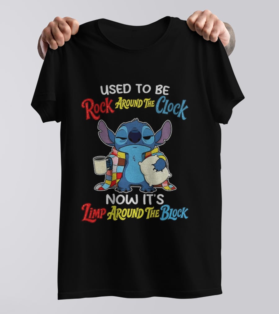 Stitch Used To Be Rock Around The Now It's Limp Around The Block T-Shirt