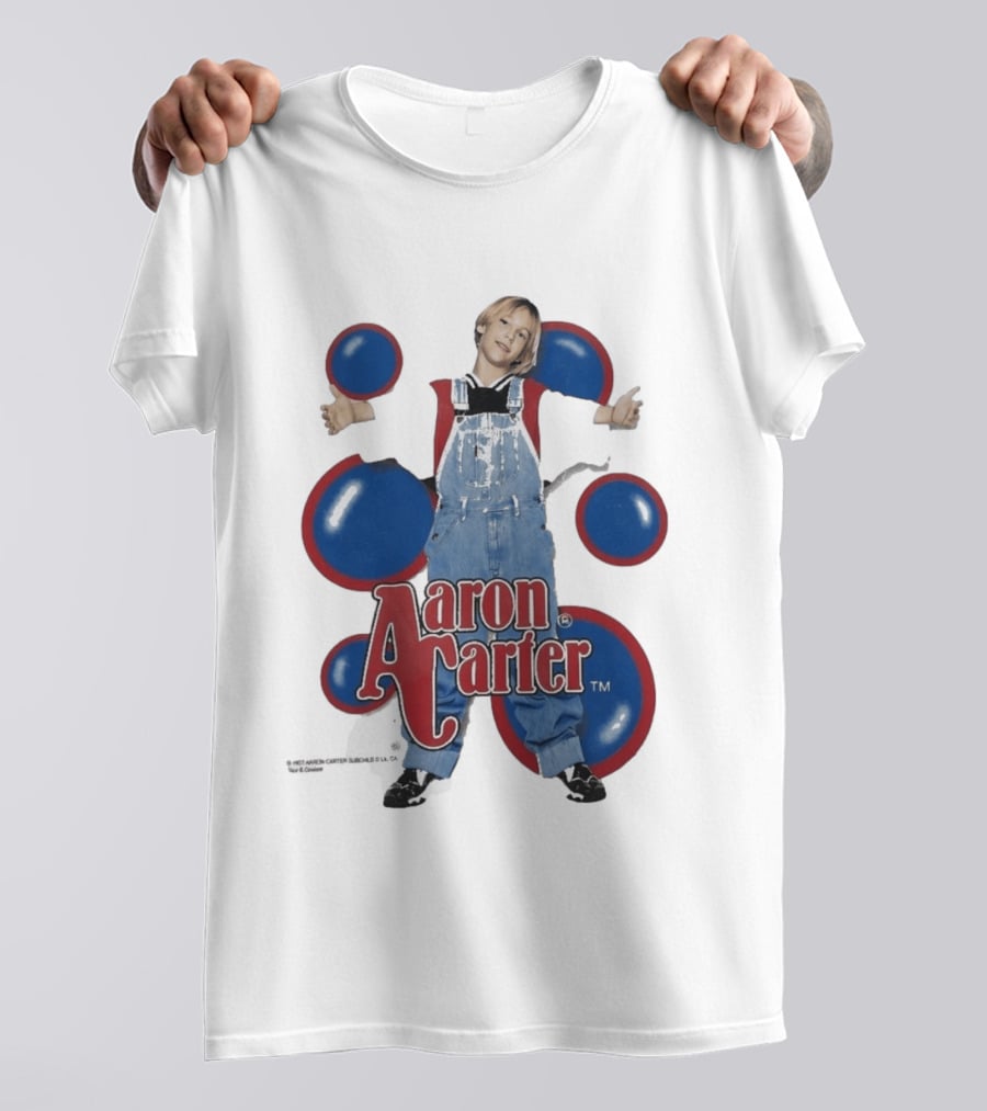 Aaron Carter 90s Overalls Style Pop Music Nostalgia T-Shirt