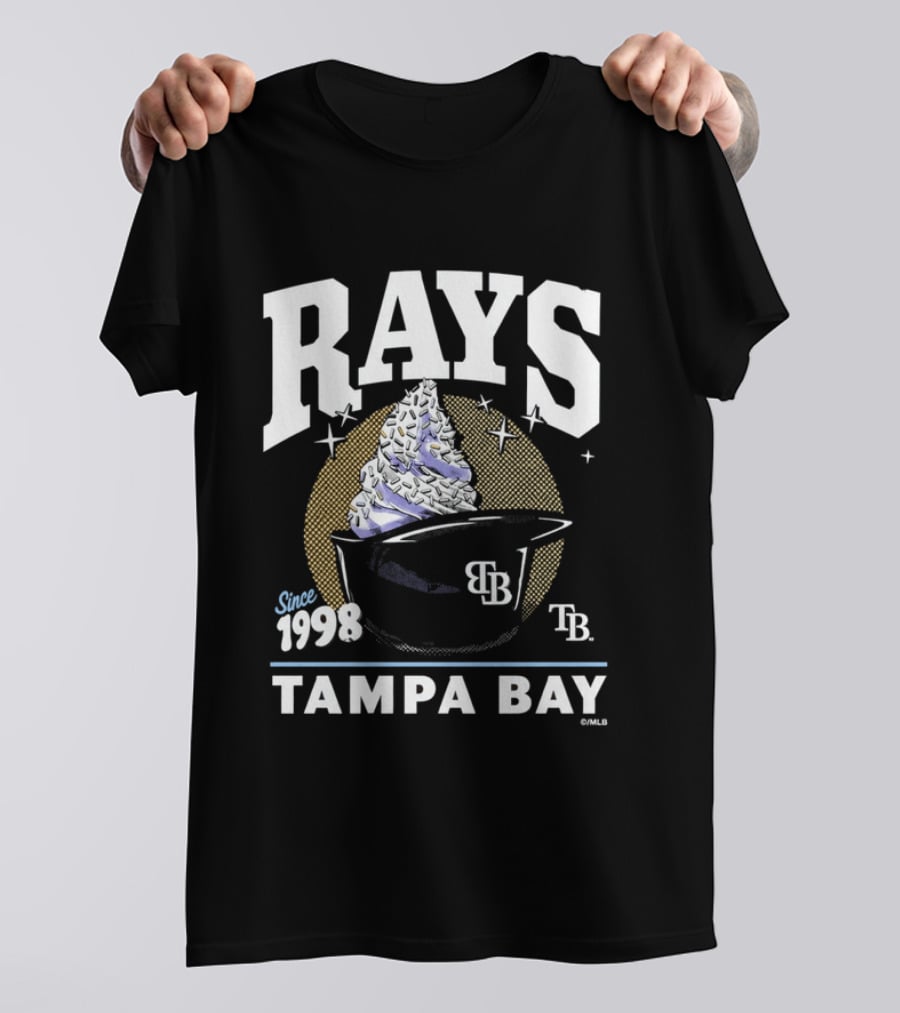 Rays Tampa Bay Since 1998 Ice Cream 2026 TB Cup T-Shirt