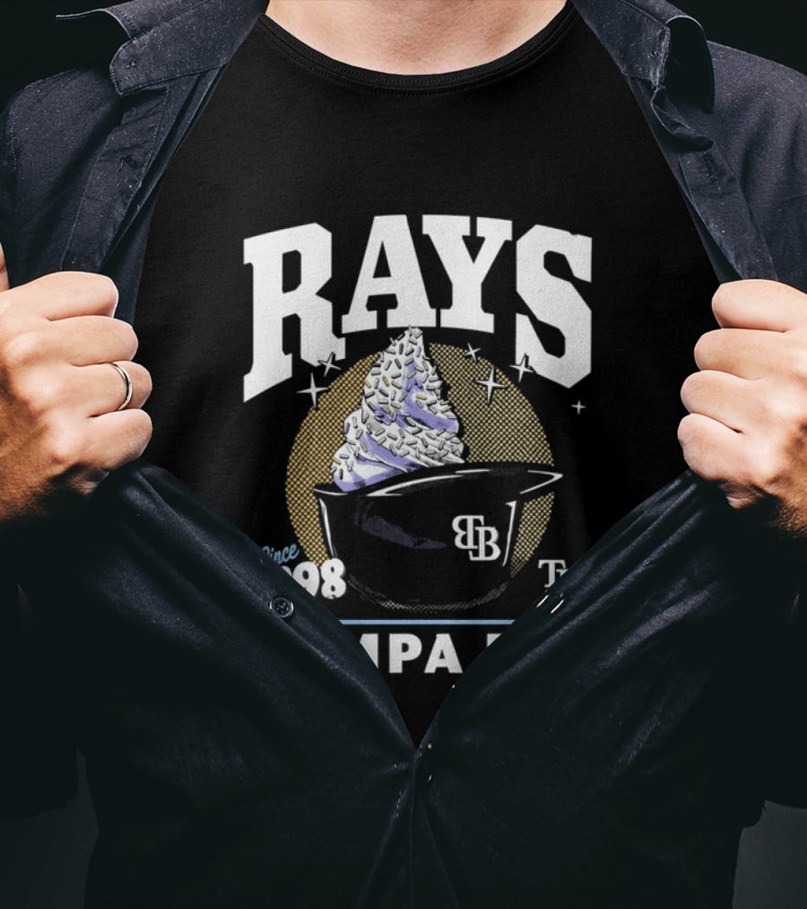 Rays Tampa Bay Since 1998 Ice Cream 2026 TB Cup T-Shirt
