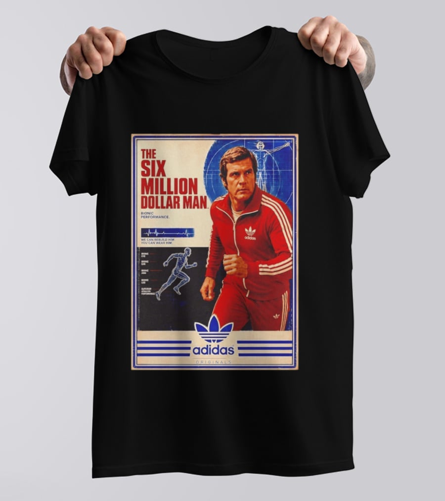 The Six Million Dollar Man Adidas Bionic Performance Originals T-Shirt
