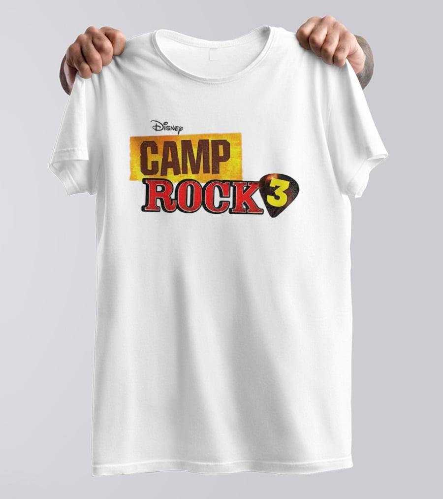 Disney Camp Rock 3 Logo And Guitar Pick T-Shirt