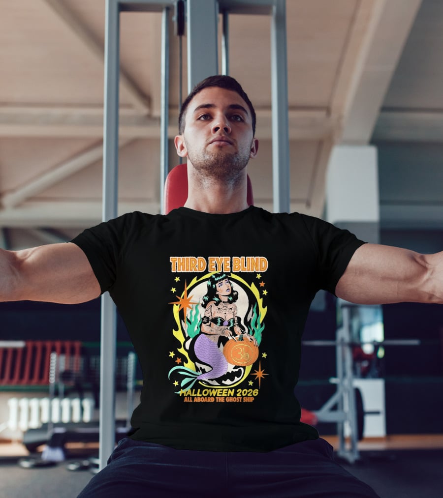 Third Eye Blind Halloween 2026 Mermaid All Aboard The Ghost Ship T-Shirt