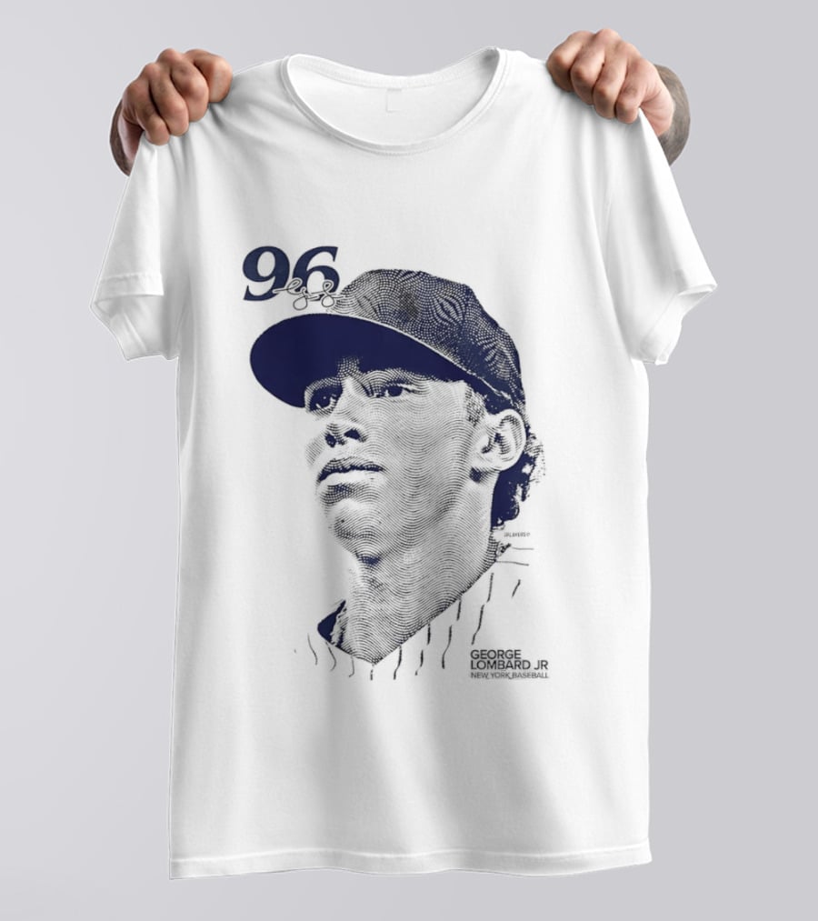 George Lombard Jr. 96 New York Yankees Baseball Lineage Series T-Shirt
