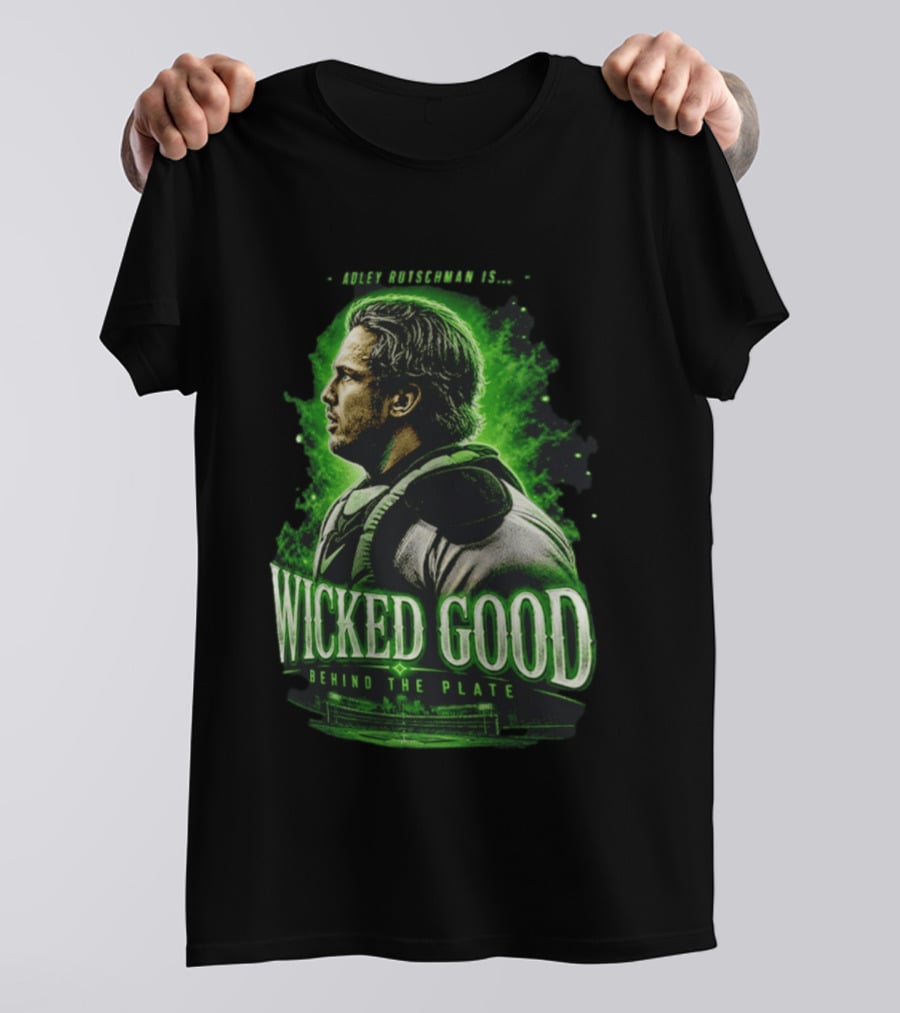 Adley Rutschman Wicked Good Behind The Plate Boston Red Sox Catcher T-Shirt