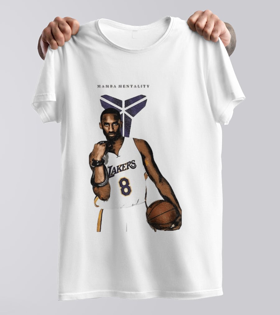 Kobe Bryant Mamba Mentality Los Angeles Lakers 8 Basketball Player T-Shirt