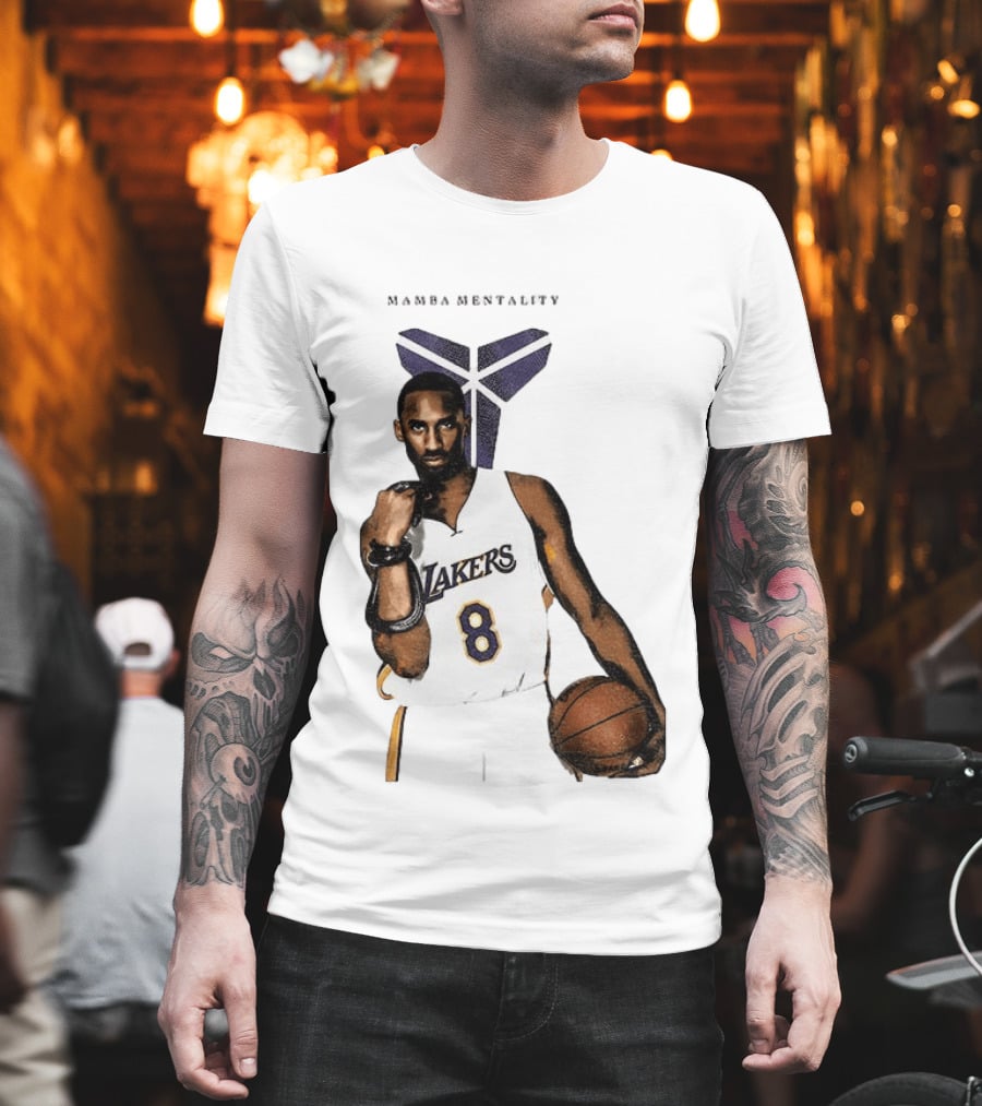 Kobe Bryant Mamba Mentality Los Angeles Lakers 8 Basketball Player T-Shirt