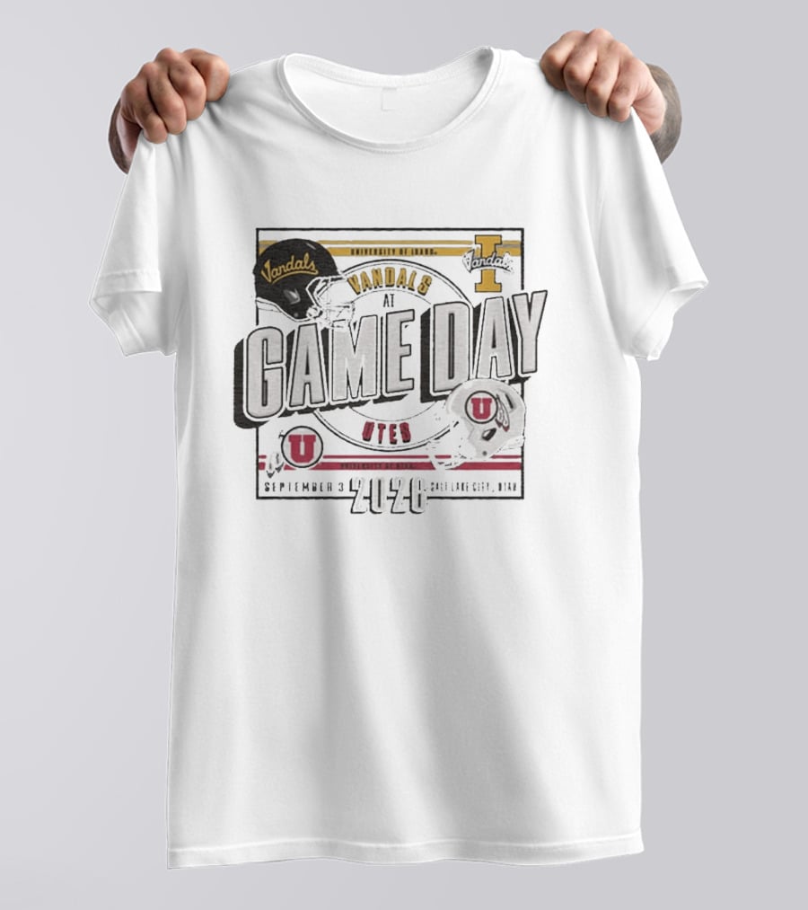 University Of Idaho Vandals At Utah Utes Game Day September 3 2026 Salt Lake City Utah T-Shirt