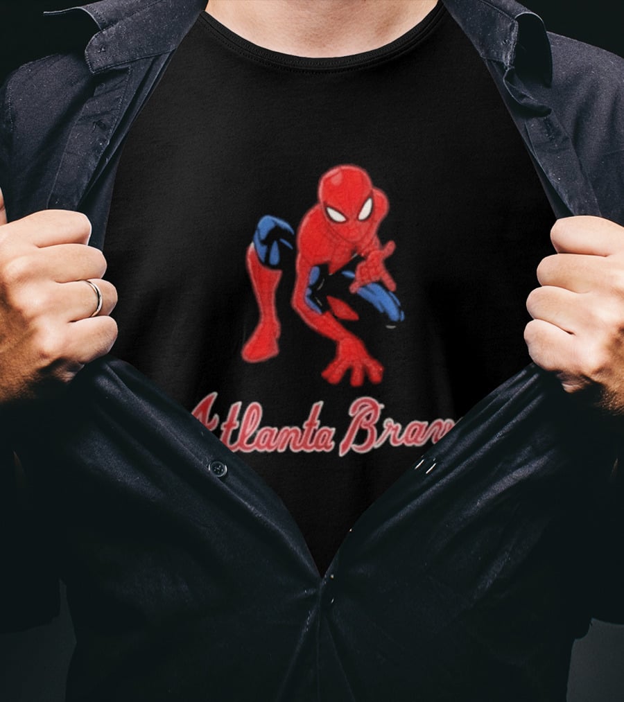 Atlanta Braves Spider Man Collaboration Marvel 2026 Brand New Day T-Shirt