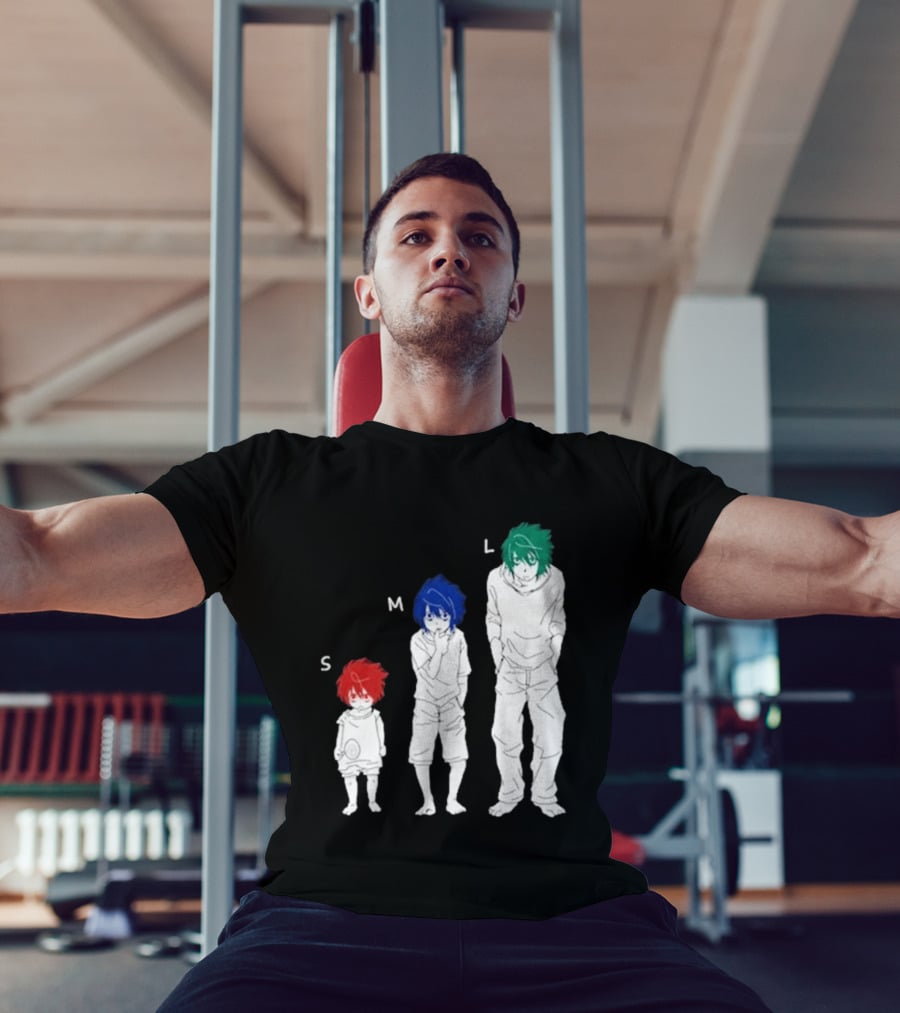 Anime Death Note L Character Evolution Sizes S M L T-Shirt