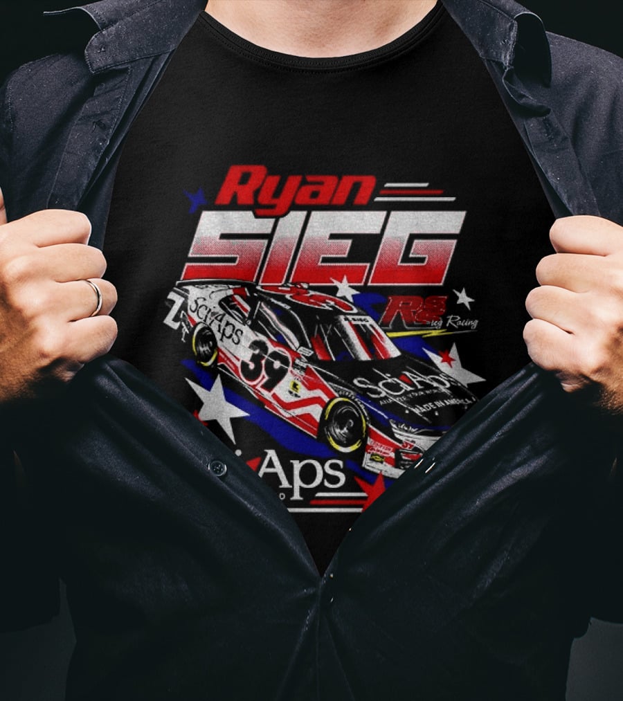Ryan Sieg NASCAR SciAps Chevrolet Camaro 39 Racing Car T-Shirt