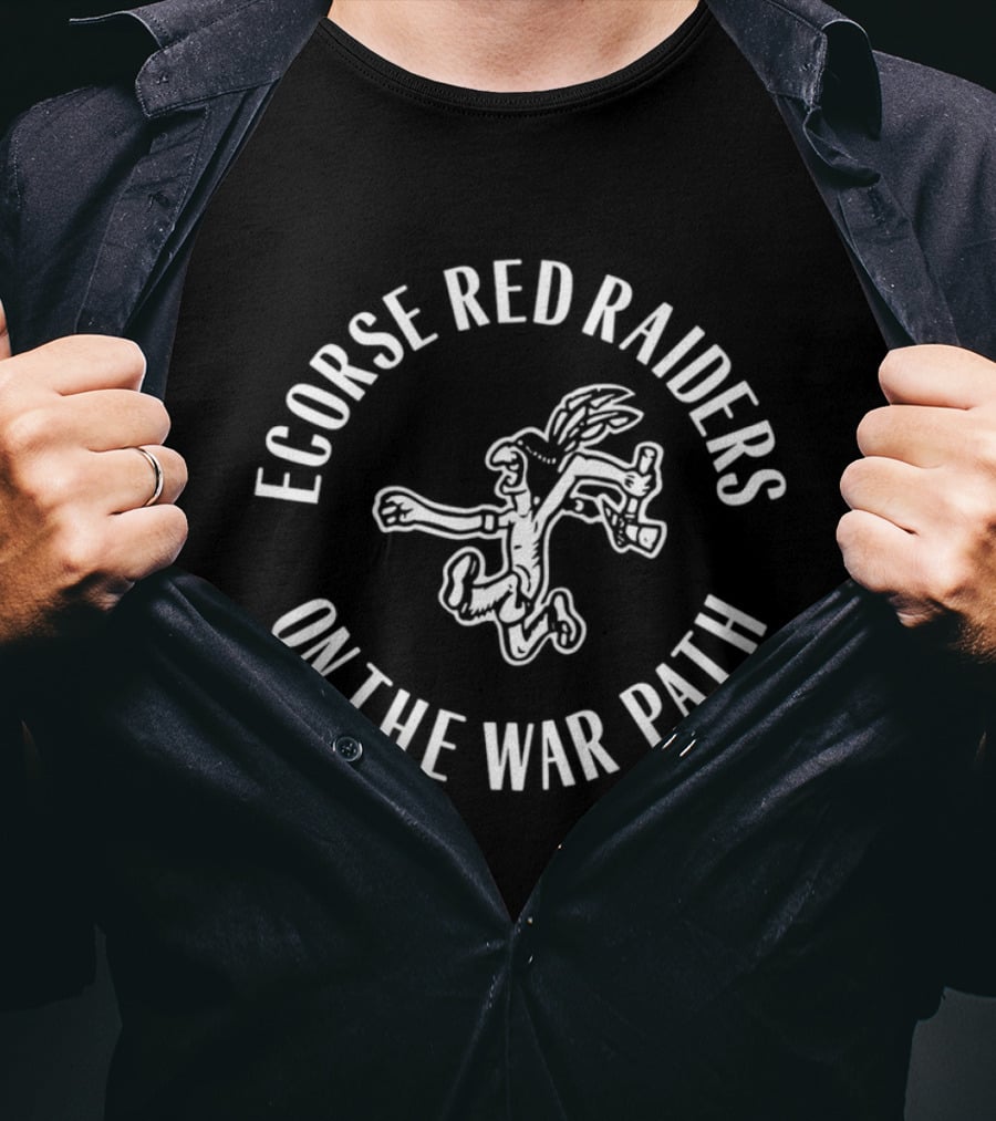 Ecorse Red Raiders On The War Path Jumping T-Shirt