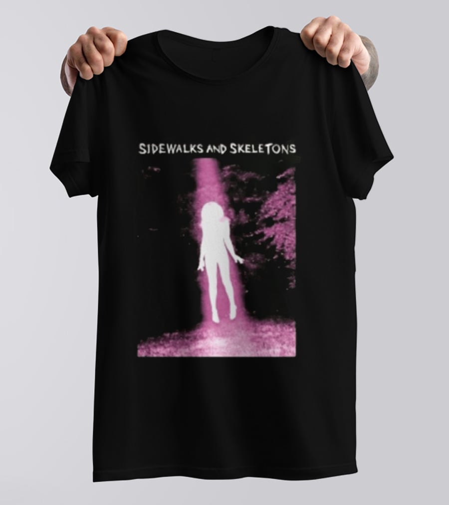 Sidewalks And Skeletons Ethereal Gothic Aesthetic Phantom Scene T-Shirt