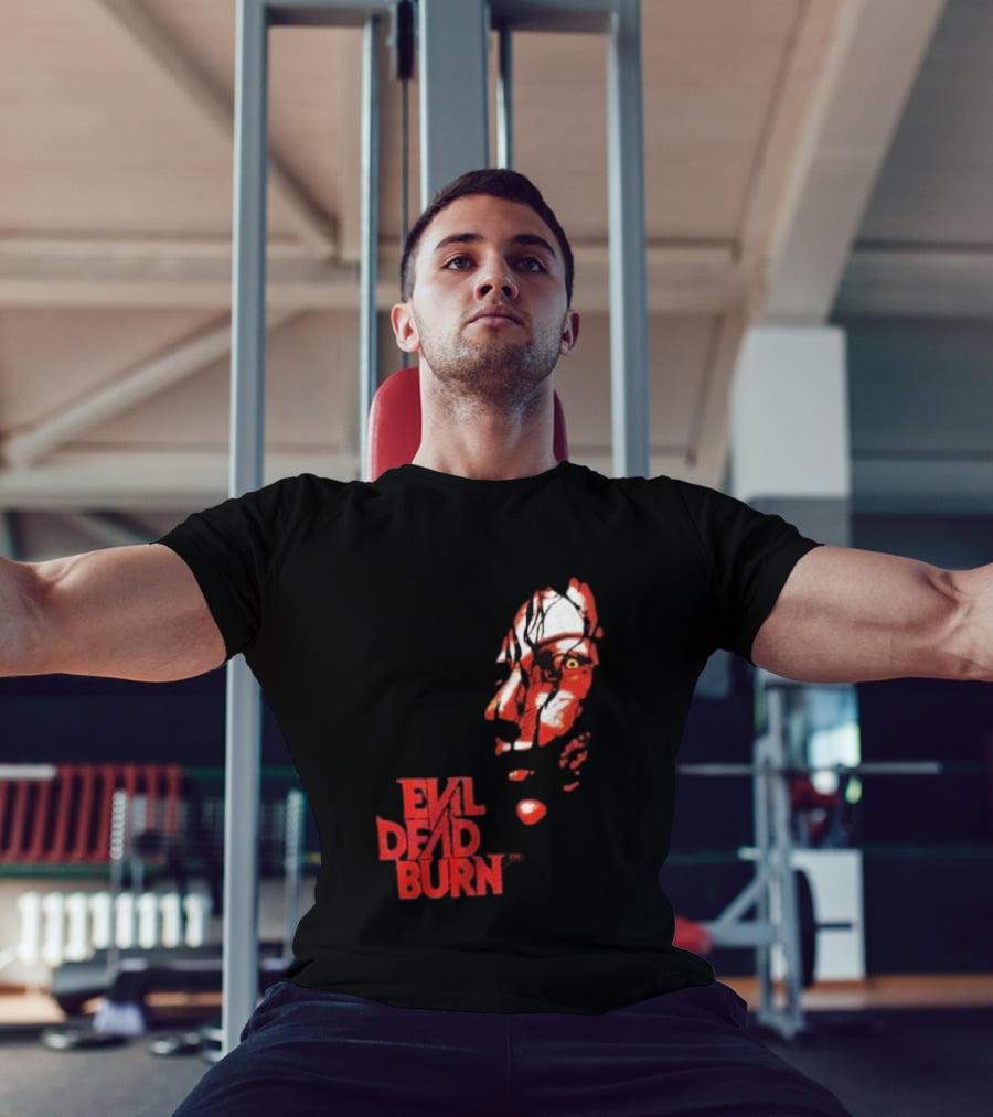Halloween Horror Nights 2026 Evil Dead Burn Face Red T-Shirt