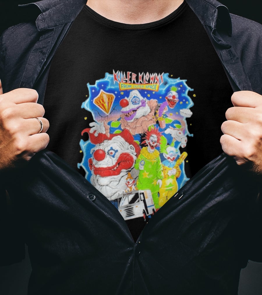 Killer Klowns From Outer Space Halloween Horror Nights 2026 Theme Park Journey T-Shirt