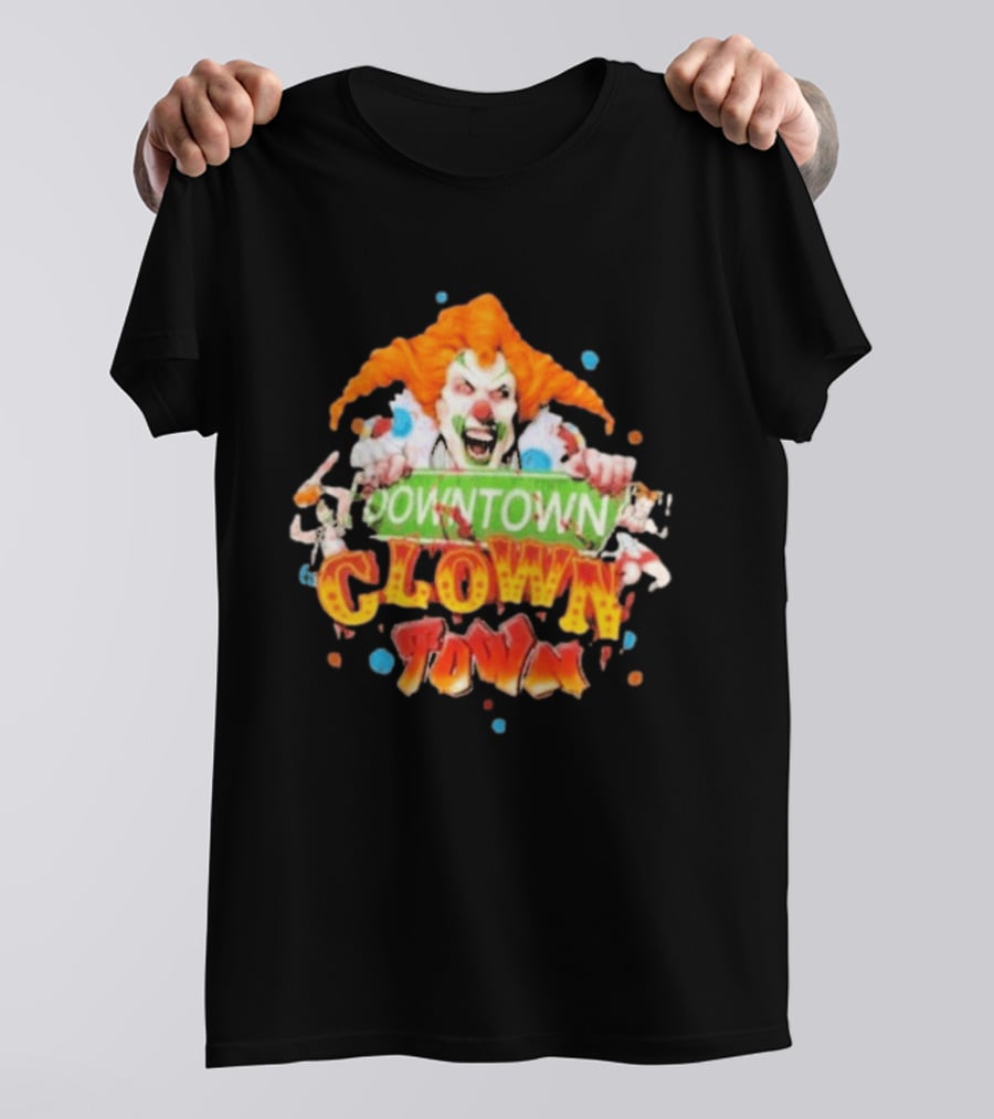 Halloween Horror Nights Downtown Clown Town Creepy Carnival Clown T-Shirt