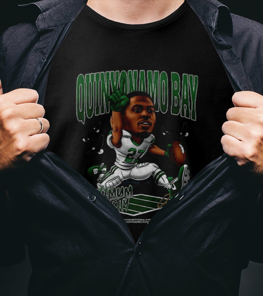 Quinyonamo Bay Maximum Security Quinyon Mitchell Philadelphia Eagles 27 T-Shirt