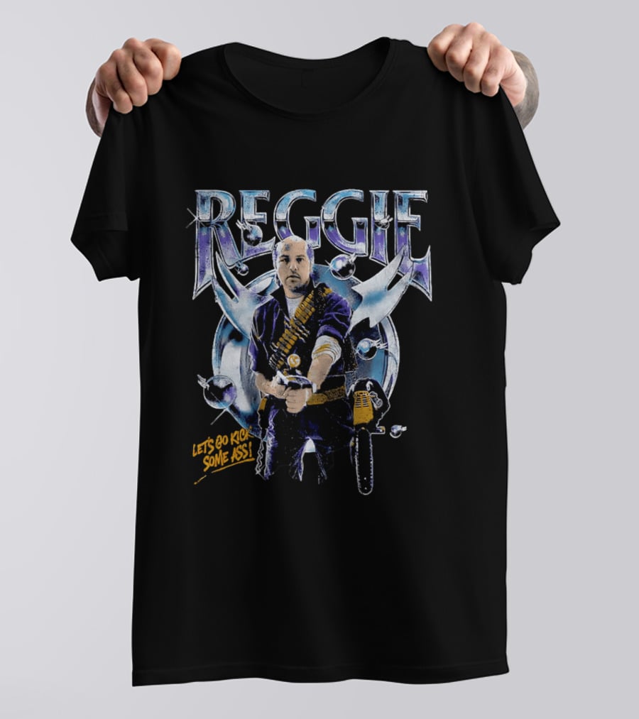 Reggie Let's Go Kick Some Ass Phantasm Retro Movie T-Shirt