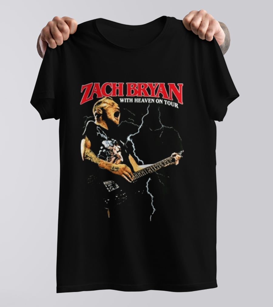 Zach Bryan With Heaven On Tour Live 8.13.2026 Empower Field Mile High Denver Co T-Shirt