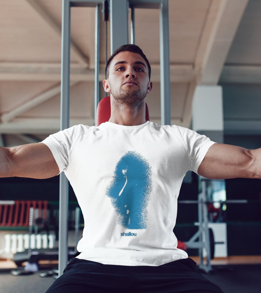 Ambient Inks Shallou Silhouette Blue Profile T-Shirt