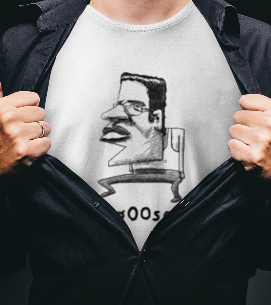 Grentperez G00se Man Goose Text Sketch T-Shirt