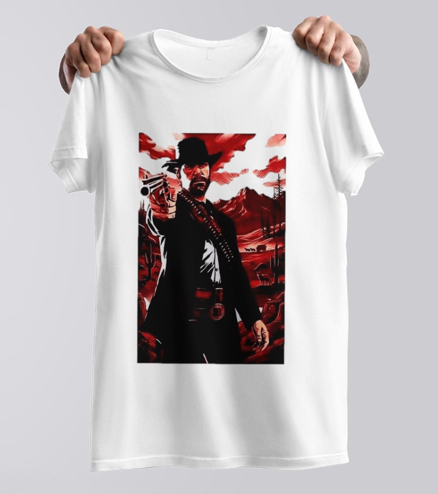 Red Dead Redemption 2 Cowboy Illustration Best Game Ever Made T-Shirt