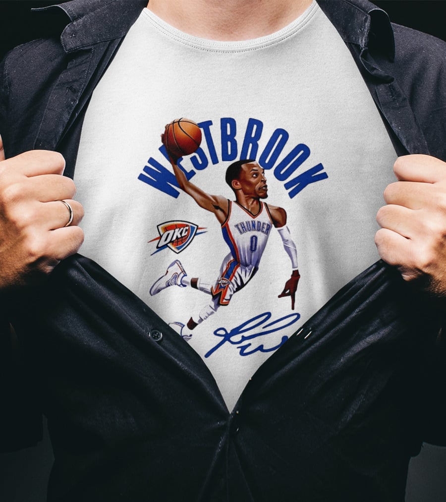 Russell Westbrook Oklahoma City Thunder OKC NBA Westbrook Thunder T-Shirt