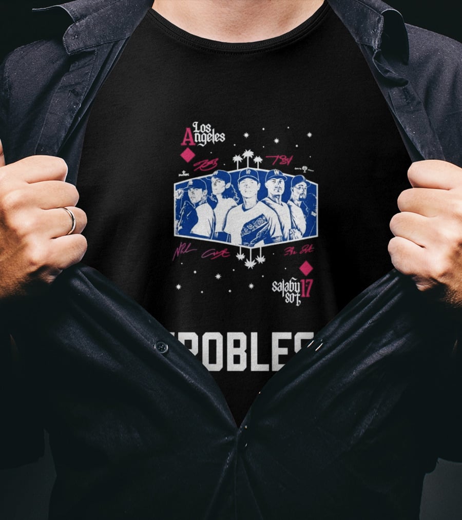 Los Angeles Dodgers 2026 Aces Wrobleski Team Players T-Shirt