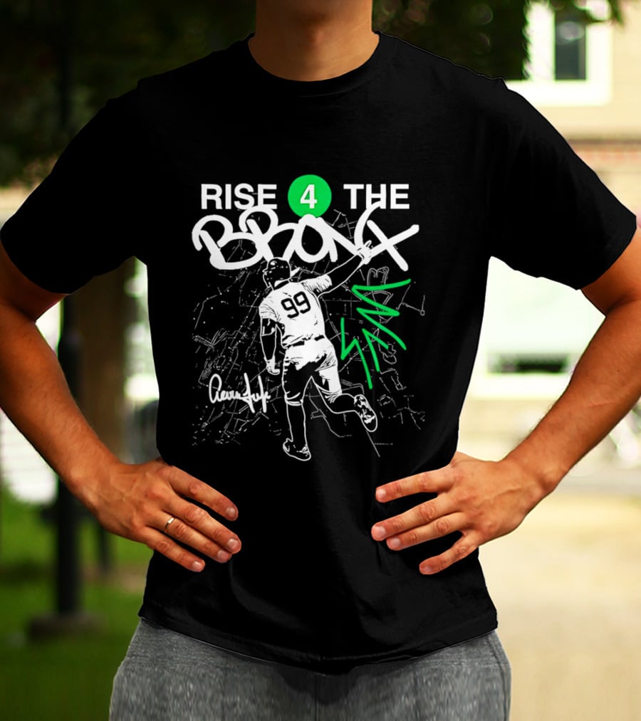 Rise 4 The Bronx Aaron Judge 99 Baseball Graffiti T-Shirt