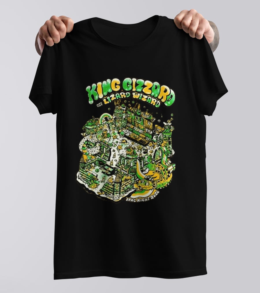 King Gizzard And The Lizard Wizard Drag Night 2026 Festival King Gizzard Stage T-Shirt